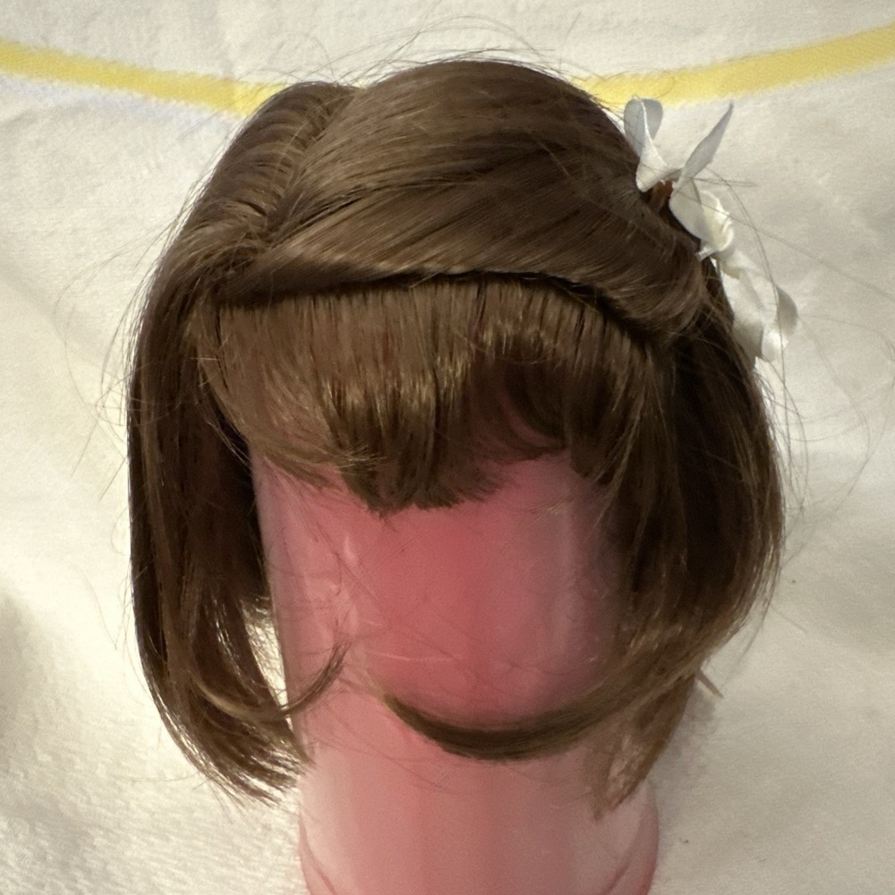 MARY FRANCIS DOLL WIG Auburn Size  13-14 short straight hair, side part & bangs